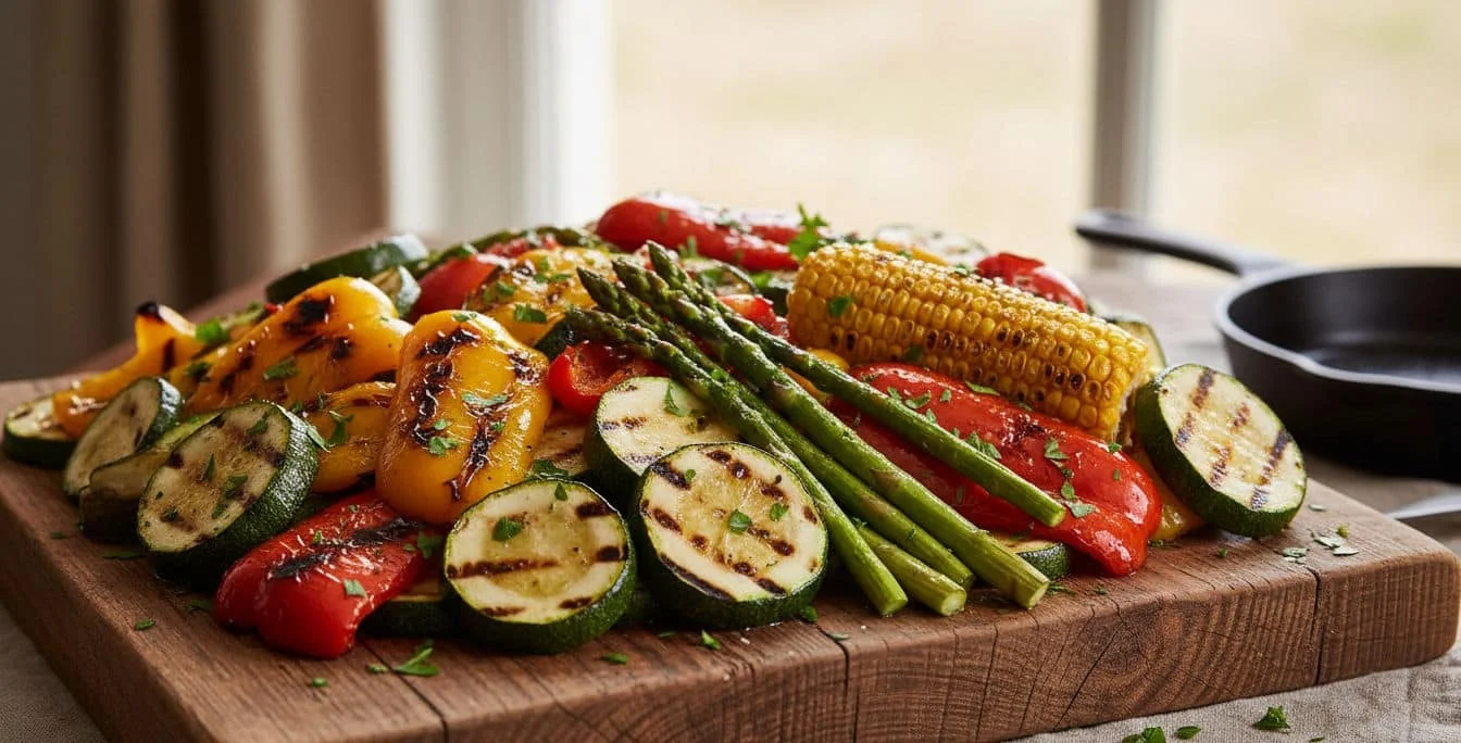 Verdure grigliate e olio